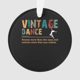 Vintag Dance Definition Dance Lover-Geschenk Ornament