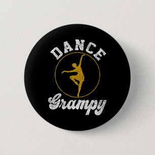 Vintag Dance Grampy Dance Lover Vathers Day Premi Button