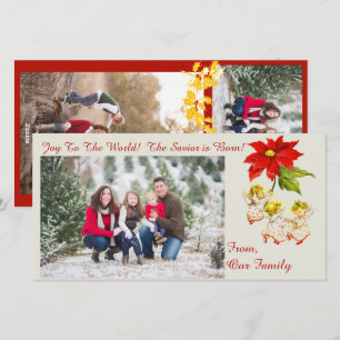 Vintag Dancing Baby Angels Fotokarte Feiertagskarte