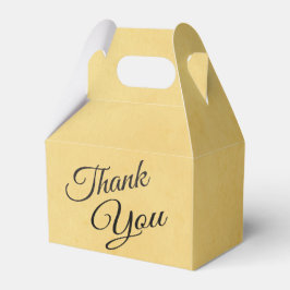 Vintag danke Ihnen, gelb und schwarz Geschenkschachtel