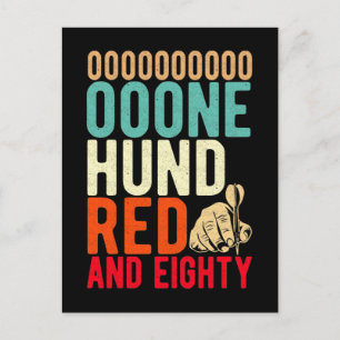 Vintag Darts 180 Dart Lover Postkarte