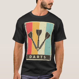 Vintag Darts Sport Retro Poster T-Shirt