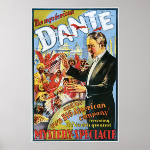 Vintag Das geheimnisvolle Dante Poster