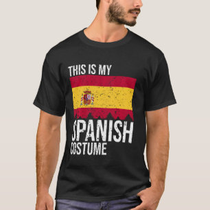 Vintag, das ist mein spanisches Flaggenkostüm für T-Shirt