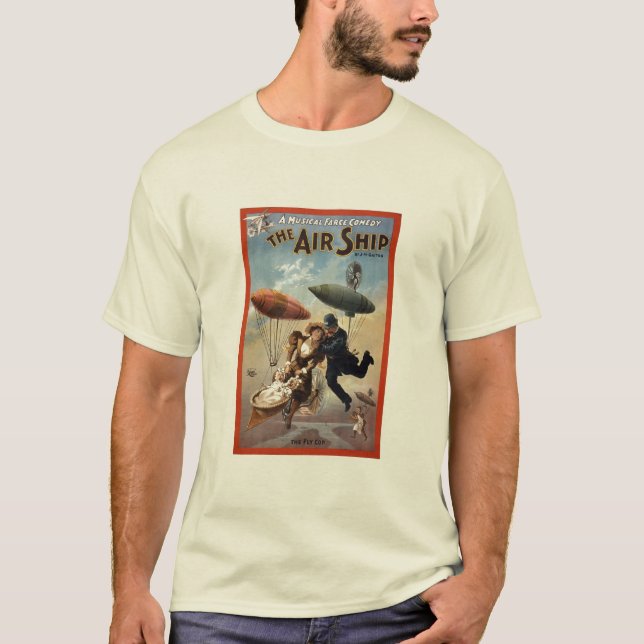 Vintag - das Luft-Schiff, T-Shirt (Vorderseite)