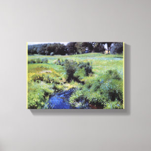 Vintag Das Pool-Medfield von Dennis Bunker Leinwanddruck