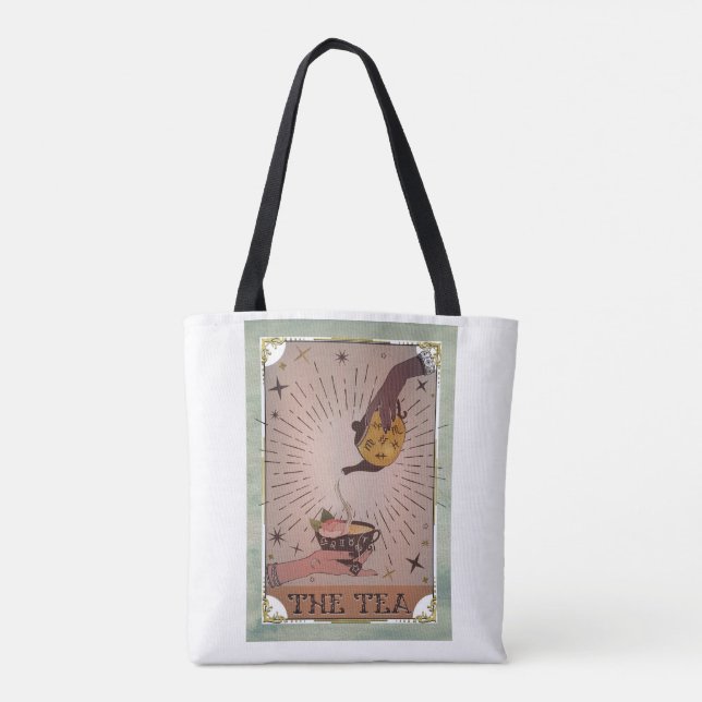 Vintag Das Tee-Tarot Witchy Kettle & Teacup (Rückseite)