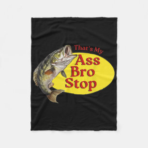 Vintag, dass mein Bro anhält zu fischen Fleecedecke