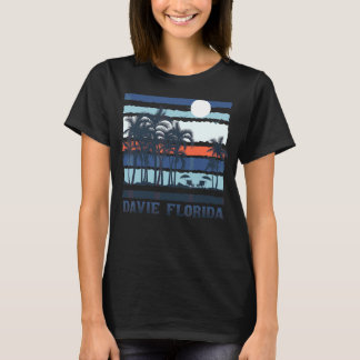 Vintag Davie Florida Summer 80er Beach Souvenirs T-Shirt