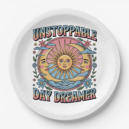 Vintag Day Dreamer Pappteller