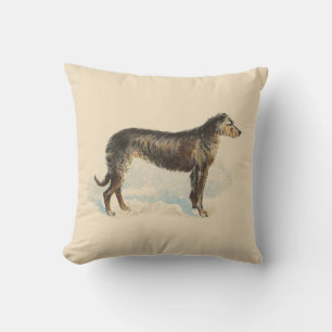 Vintag Deerhound Elegant Soft Pink Cushion Kissen