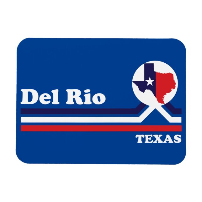 Vintag Del Rio Texas Magnet (Horizontal)