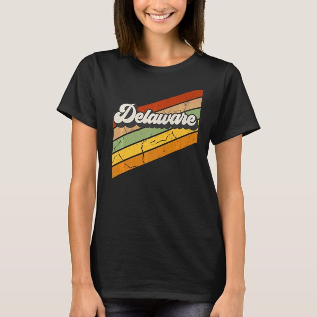 Vintag Delaware 80er Retro T-Shirt (Vorderseite)