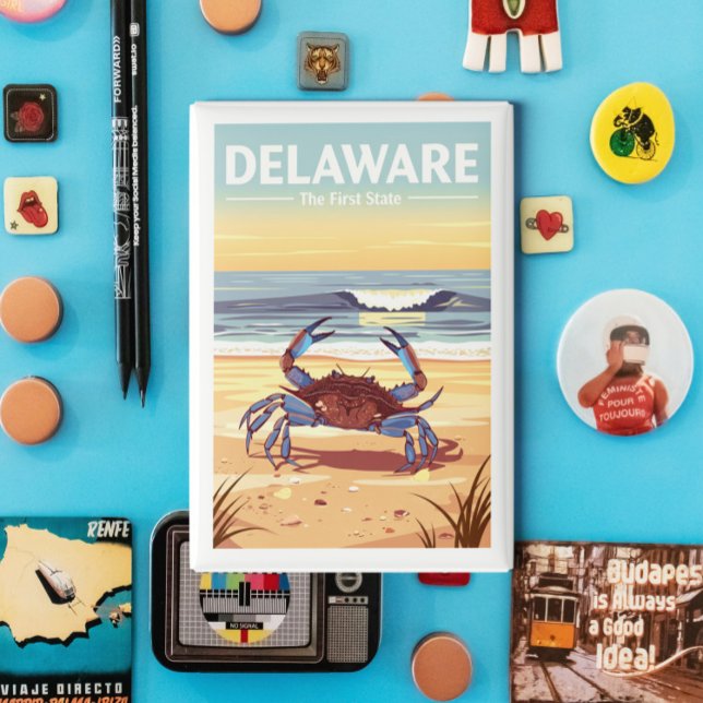 Vintag Delaware Magnet (Von Creator hochgeladen)