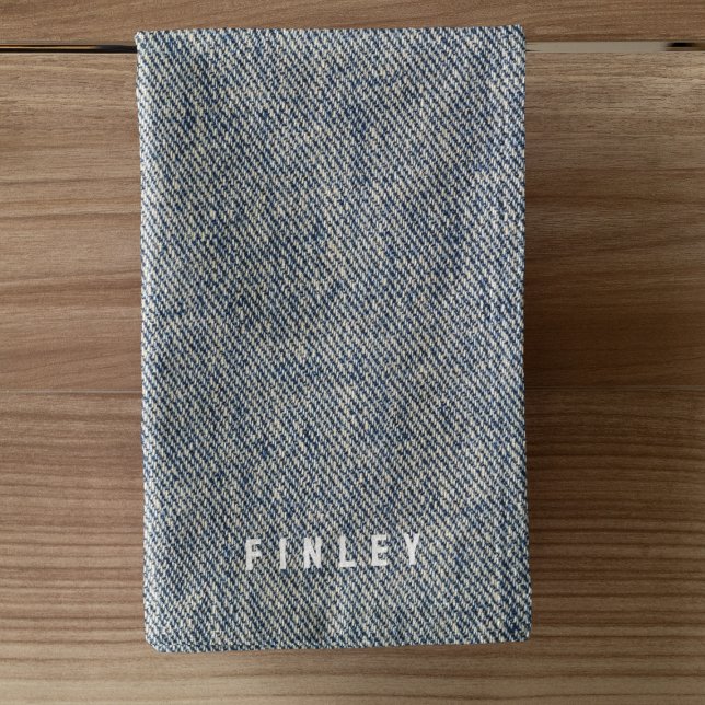 Vintag Denim Blue Jeans Look Badhandtuch Set (Von Creator hochgeladen)