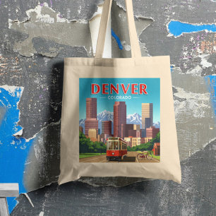 Vintag Denver Colorado Tragetasche