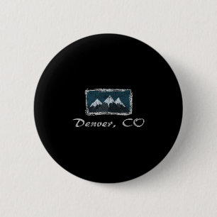 Vintag Denver Colorado Winterski Spaß Button