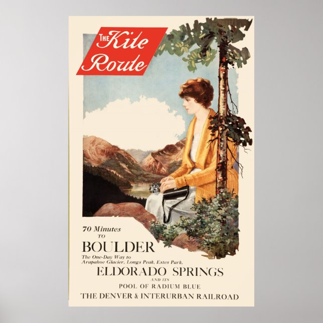 Vintag Denver & Interurban Railposter Poster (Vorne)