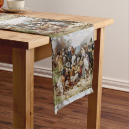 Vintag Der Erste Erntedank 1621 Jean Ferris Großer Tischläufer