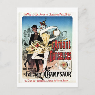 Vintag Der Liebhaber von Ballerinas Buchwerbung Postkarte
