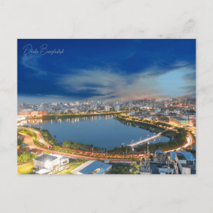 Vintag Dhaka Bangladesh Travel Water color Bengali Postkarte