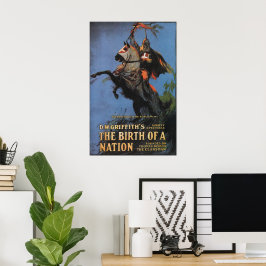 Vintag Die Geburt einer Nation 1915 Stille Filme Poster