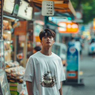 Vintag die große Kaffeewelle T-Shirt