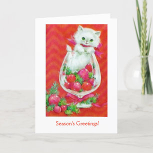 Vintag - Die Grüße der Jahreszeit an einen Freund, Feiertagskarte