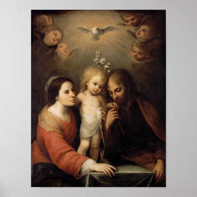 Vintag die heilige Familie, Jesus Christus, Josef, Poster (Vorne)