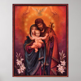 Vintag die heilige Familie, Jesus Christus, Josef, Poster