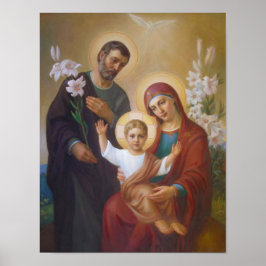 Vintag die heilige Familie, Jesus Christus, Josef, Poster
