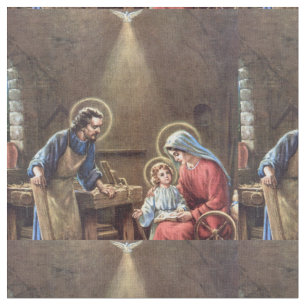 Vintag die heilige Familie, Jesus Christus, Josef, Stoff