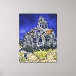 Vintag Die Kirche in Auvers-sur-Oise von Van Gogh Leinwanddruck