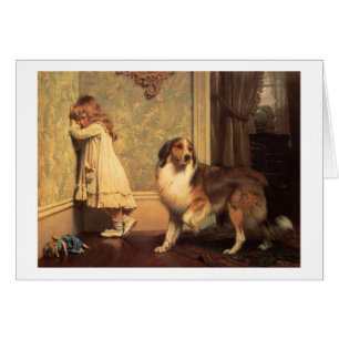 Vintag - die plädierenden Augen eines Hundes,