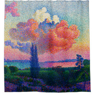 Vintag Die rosa Wolke (1896) Duschvorhang