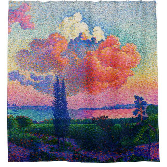 Vintag Die rosa Wolke (1896) Duschvorhang (Vorderseite)