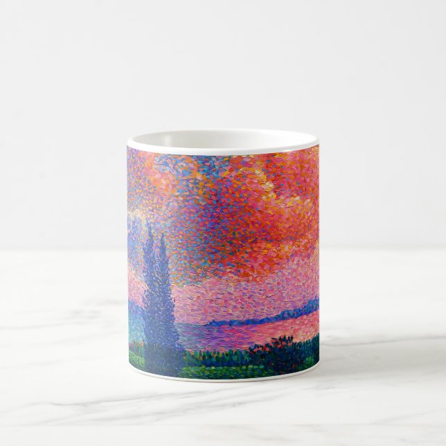 Vintag Die rosa Wolke (1896) Kaffeetasse (Mittel)