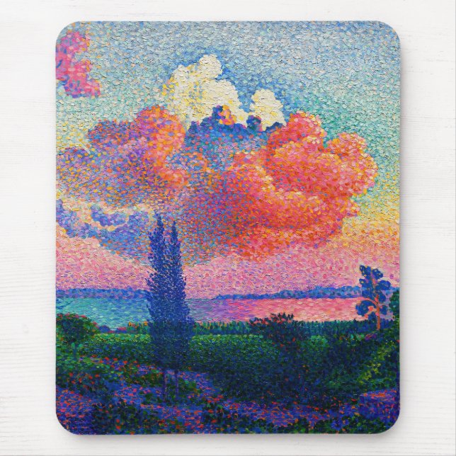 Vintag Die rosa Wolke (1896) Mousepad (Vorne)