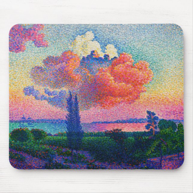 Vintag Die rosa Wolke (1896) Mousepad (Vorne)