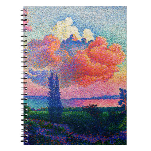 Vintag Die rosa Wolke (1896) Notizblock (Vorderseite)