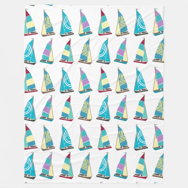 Vintag Dinghies Fleecedecke (Vorderseite)