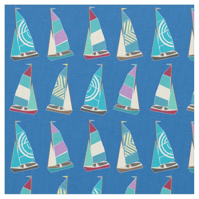 Vintag Dinghies Stoff (Nahaufnahme)