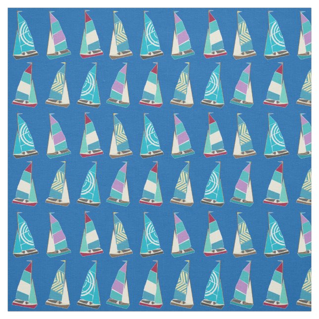 Vintag Dinghies Stoff (Muster)