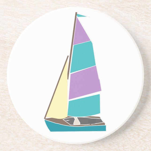 Vintag Dinghy Getränkeuntersetzer (Vorne)