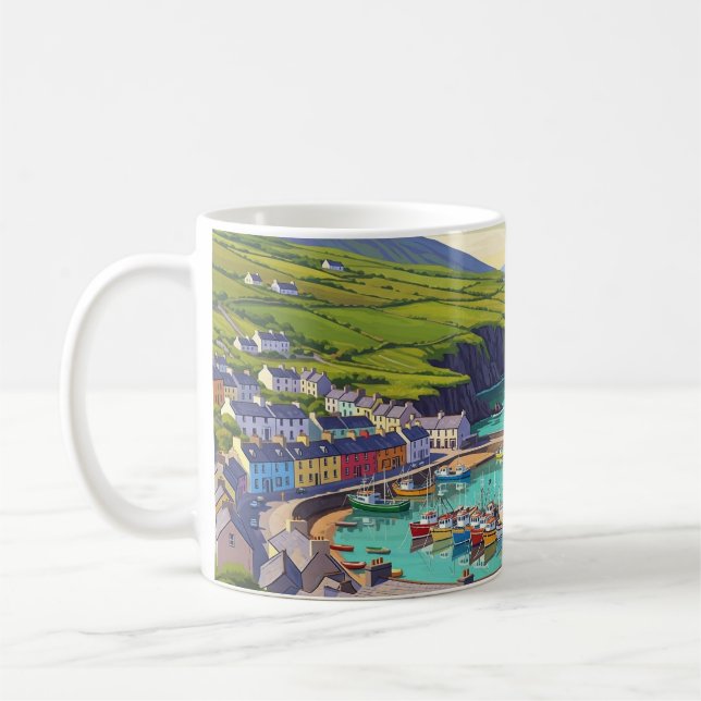 Vintag Dingle Ireland Travel Kaffeetasse (Links)