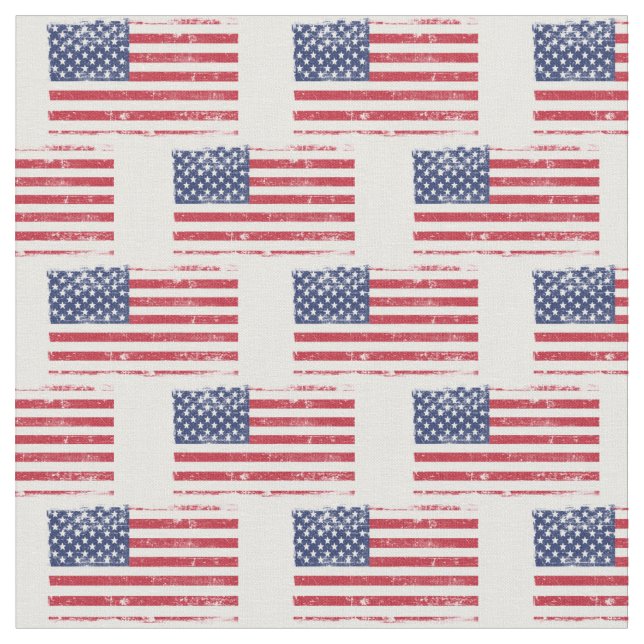 Vintag Distressive America Flag Pattern USA Banner Stoff (Nahaufnahme)