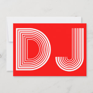 Vintag DJ Einladung