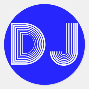 Vintag DJ Runder Aufkleber