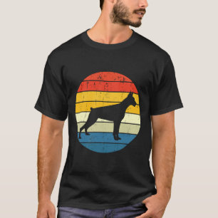 Vintag Doberman Retro Sunset Dobermann Doberman T-Shirt
