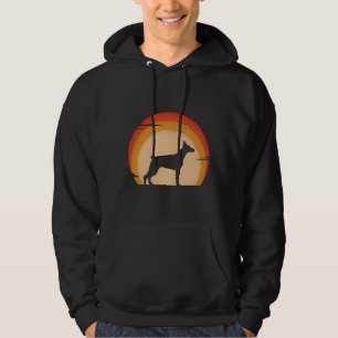 Vintag Doberman Sunset 99 Hoodie